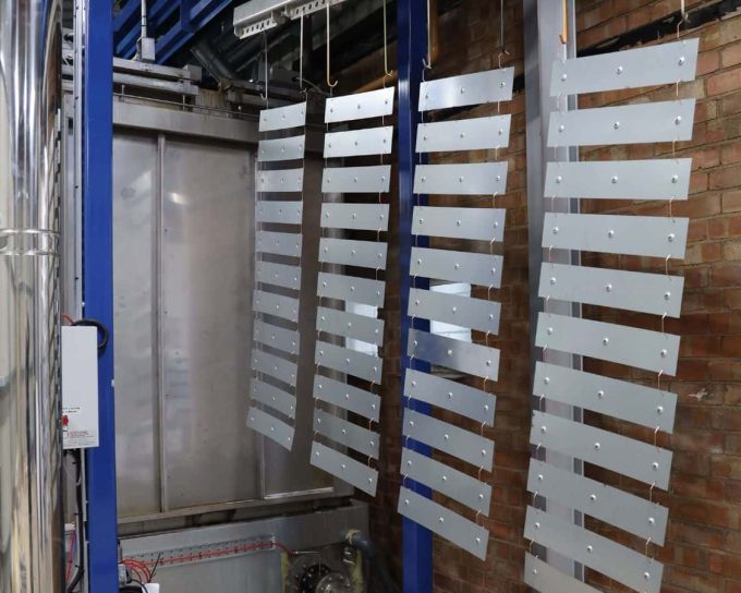 Powder Coating of Panels